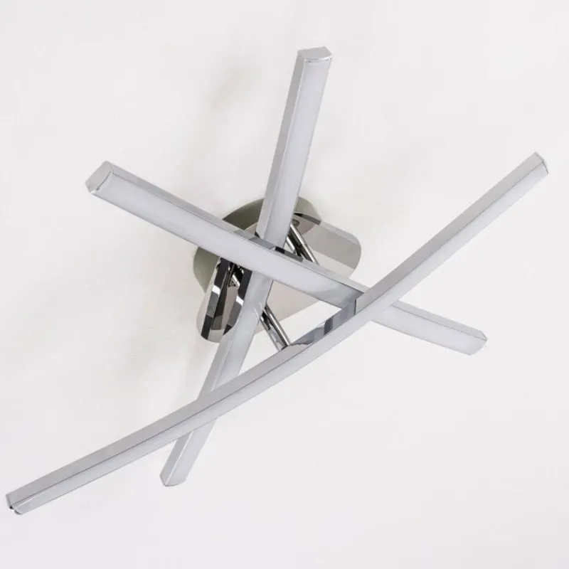 hofstein Plafonnier ATOME LED Chrome, 3 lumières