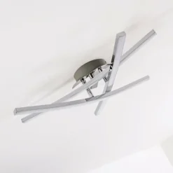 hofstein Plafonnier ATOME LED Chrome, 3 lumières