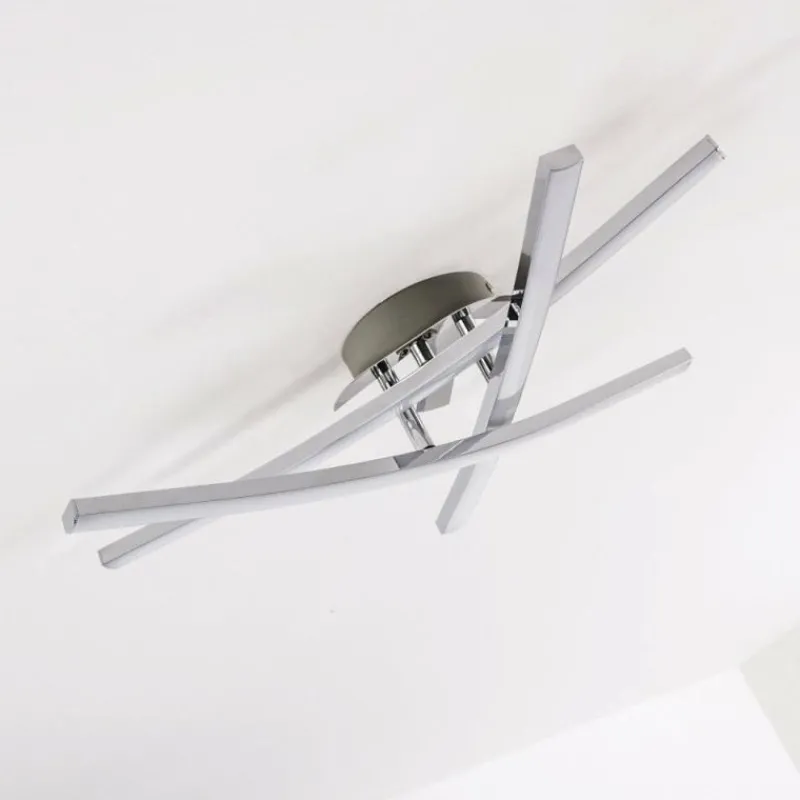hofstein Plafonnier ATOME LED Chrome, 3 lumières