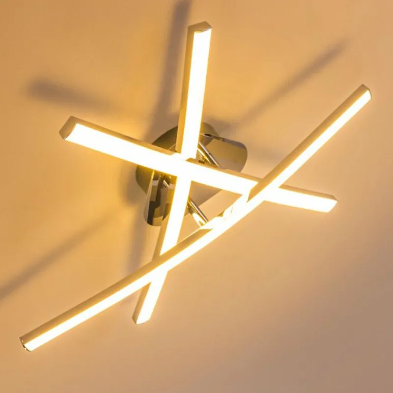 hofstein Plafonnier ATOME LED Chrome, 3 lumières