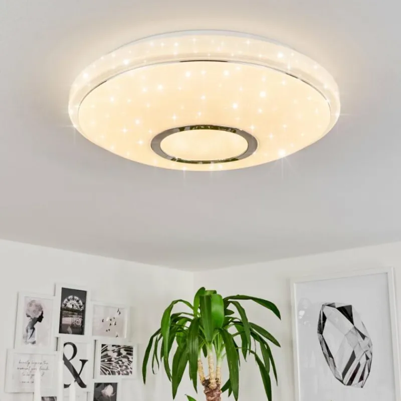 hofstein Plafonnier Auxerre LED Blanc, 1 lumière