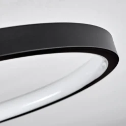 hofstein Plafonnier Avelal LED Brun, Couleur bois, Noir, 1 lumière