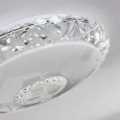 hofstein Plafonnier Avoriaz LED Transparent, Blanc, 1 lumière, Télécommandes