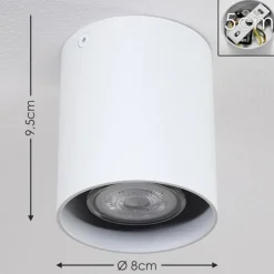 hofstein Plafonnier Awuna Blanc, 1 lumière