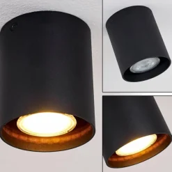 hofstein Plafonnier Awuna Noir, 1 lumière