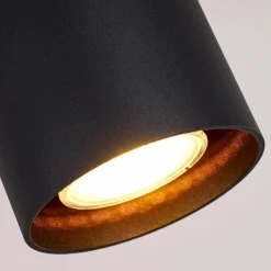 hofstein Plafonnier Awuna Noir, 1 lumière