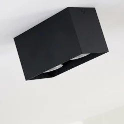 hofstein Plafonnier Awuna Noir, 2 lumières