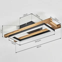 hofstein Plafonnier Ayajasco LED Écru, Noir, 1 lumière