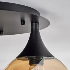 hofstein Plafonnier Azurara Noir, 3 lumières