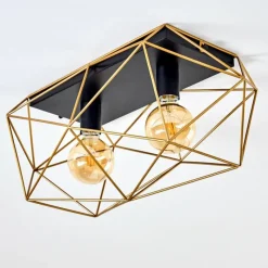 Luminaires Rustiques-hofstein Plafonnier Babol Noir, 2 lumières