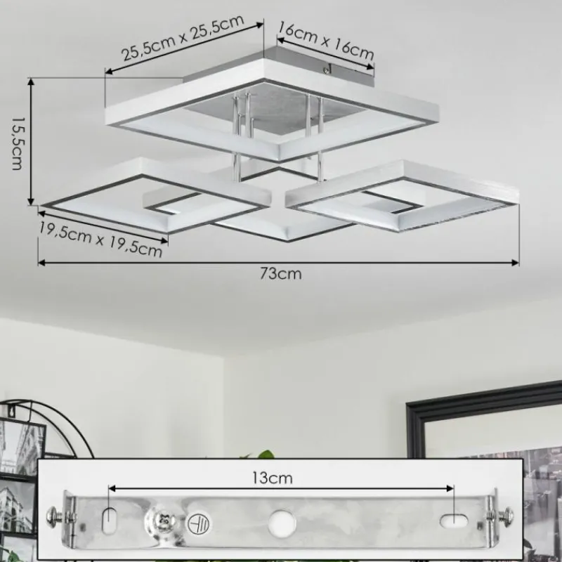 hofstein Plafonnier Bacolod LED Aluminium, 1 lumière