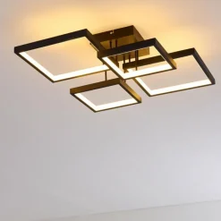 hofstein Plafonnier Bacolod LED Noir, 1 lumière