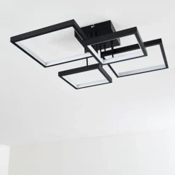 hofstein Plafonnier Bacolod LED Noir, 1 lumière