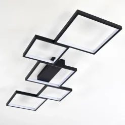 hofstein Plafonnier Bacolod LED Noir, 1 lumière