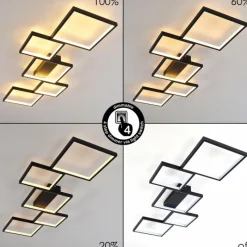 hofstein Plafonnier Bacolod LED Noir, 1 lumière