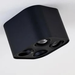 hofstein Plafonnier Baishan Noir, 4 lumières