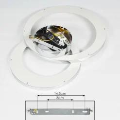 Lampes Dorées-hofstein Plafonnier Baiyin LED Chrome, 1 lumière