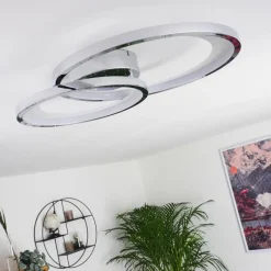 Lampes Dorées-hofstein Plafonnier Baiyin LED Chrome, 1 lumière