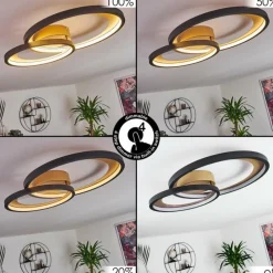 Lampes Dorées-hofstein Plafonnier Baiyin LED Or, 1 lumière