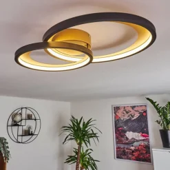 Lampes Dorées-hofstein Plafonnier Baiyin LED Or, 1 lumière