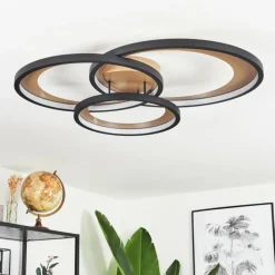 Lampes Art Déco-hofstein Plafonnier Baiyin LED Or, 1 lumière