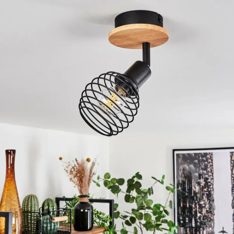 hofstein Plafonnier Ballis Écru, Noir, 1 lumière