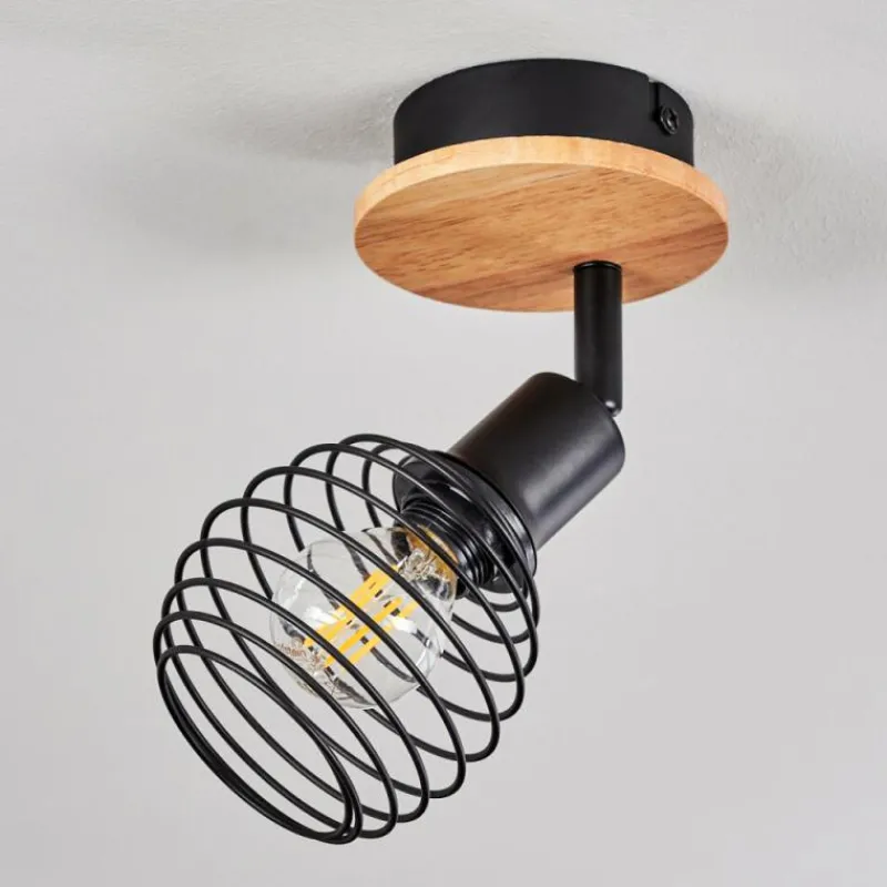 hofstein Plafonnier Ballis Écru, Noir, 1 lumière