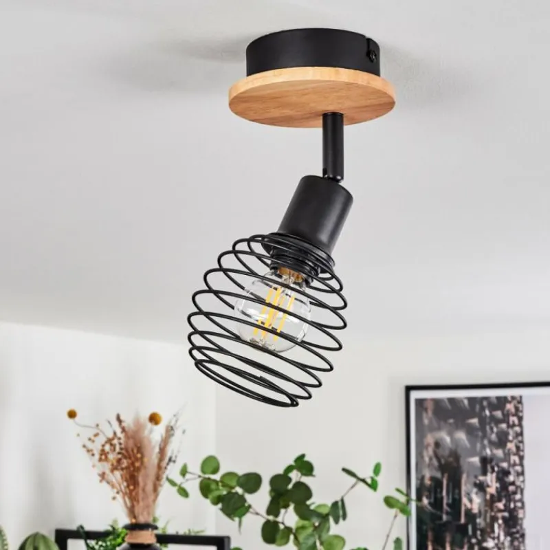 hofstein Plafonnier Ballis Écru, Noir, 1 lumière