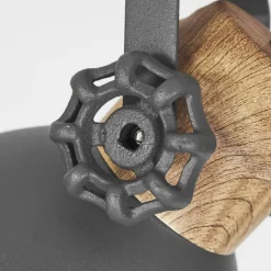 Lampes Industrielles-hofstein Plafonnier Banjul Gris, Blanc, 4 lumières