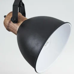 Lampes Industrielles-hofstein Plafonnier Banjul Noir, 2 lumières