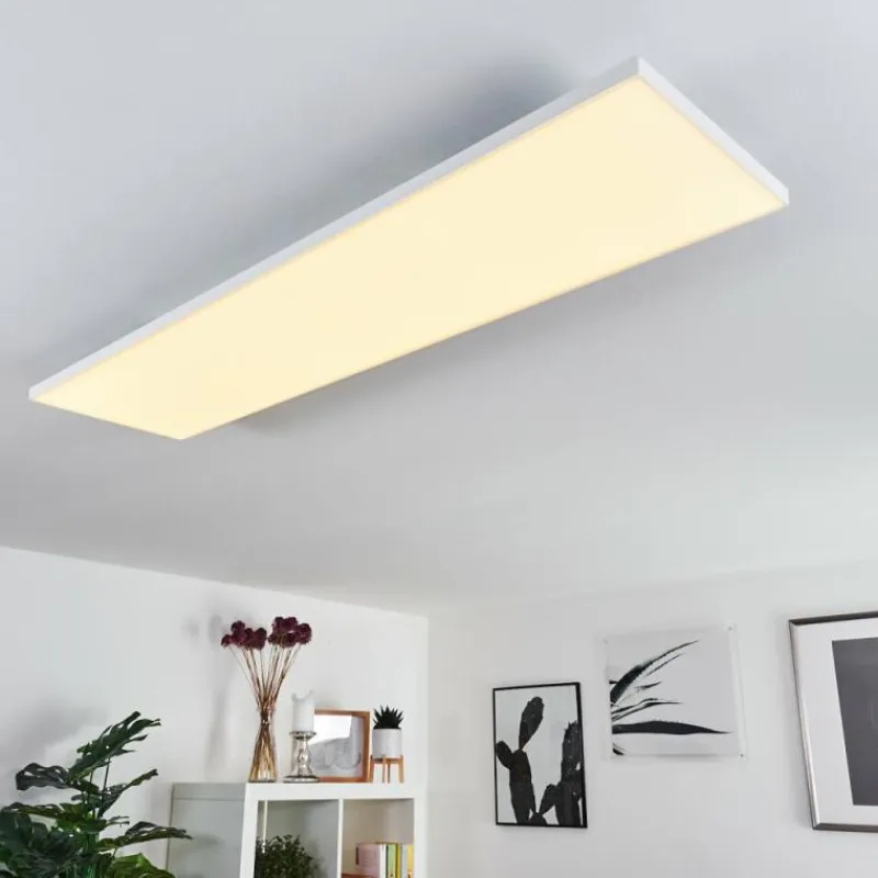 hofstein Plafonnier Bankura LED Blanc, 1 lumière, Télécommandes