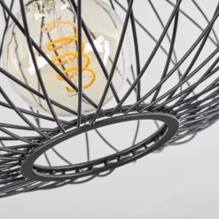 Lampes Industrielles-hofstein Plafonnier Banleou Noir, 1 lumière