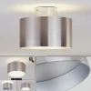 hofstein Plafonnier Baraboo LED Nickel mat, 2 lumières