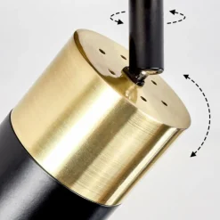 hofstein Plafonnier Barasat Laiton, Noir, 1 lumière