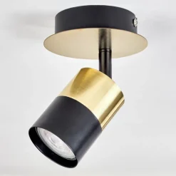 hofstein Plafonnier Barasat Laiton, Noir, 1 lumière