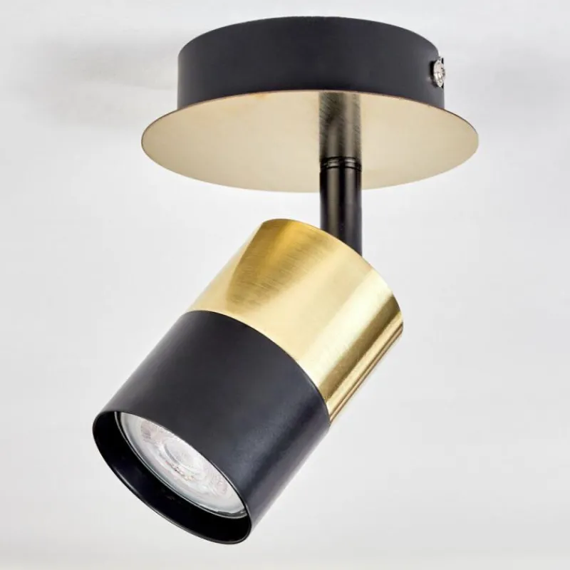 hofstein Plafonnier Barasat Laiton, Noir, 1 lumière