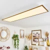 Lampes En Bois-hofstein Plafonnier Barasat LED Blanc, 1 lumière