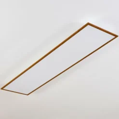 Lampes En Bois-hofstein Plafonnier Barasat LED Blanc, 1 lumière