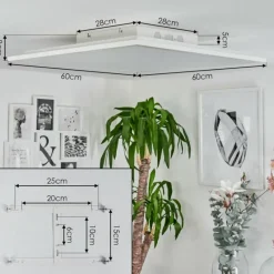 hofstein Plafonnier Barasat LED Blanc, 1 lumière