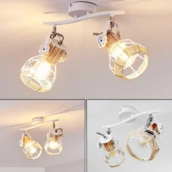 Luminaires Scandinaves-hofstein Plafonnier Barbacena Blanc, 2 lumières