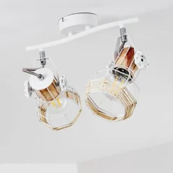 Luminaires Scandinaves-hofstein Plafonnier Barbacena Blanc, 2 lumières