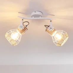 Luminaires Scandinaves-hofstein Plafonnier Barbacena Blanc, 2 lumières