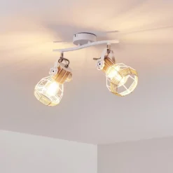 Luminaires Scandinaves-hofstein Plafonnier Barbacena Blanc, 2 lumières