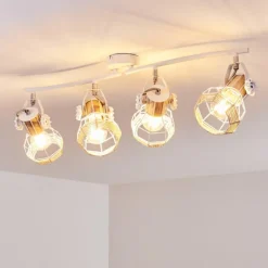 Luminaires Scandinaves-hofstein Plafonnier Barbacena Blanc, 4 lumières