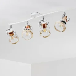 Luminaires Scandinaves-hofstein Plafonnier Barbacena Blanc, 4 lumières