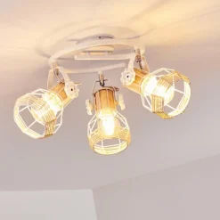 Luminaires Scandinaves-hofstein Plafonnier Barbacena Blanc, 3 lumières