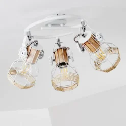 Luminaires Scandinaves-hofstein Plafonnier Barbacena Blanc, 3 lumières