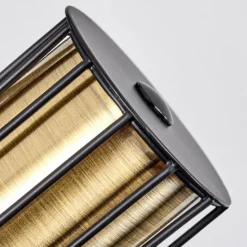 Lampes Industrielles-hofstein Plafonnier Bardhaman Noir, 3 lumières