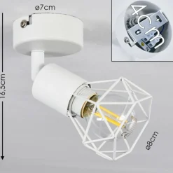 hofstein Plafonnier Baripada Blanc, 1 lumière