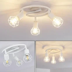 hofstein Plafonnier Baripada Blanc, 3 lumières